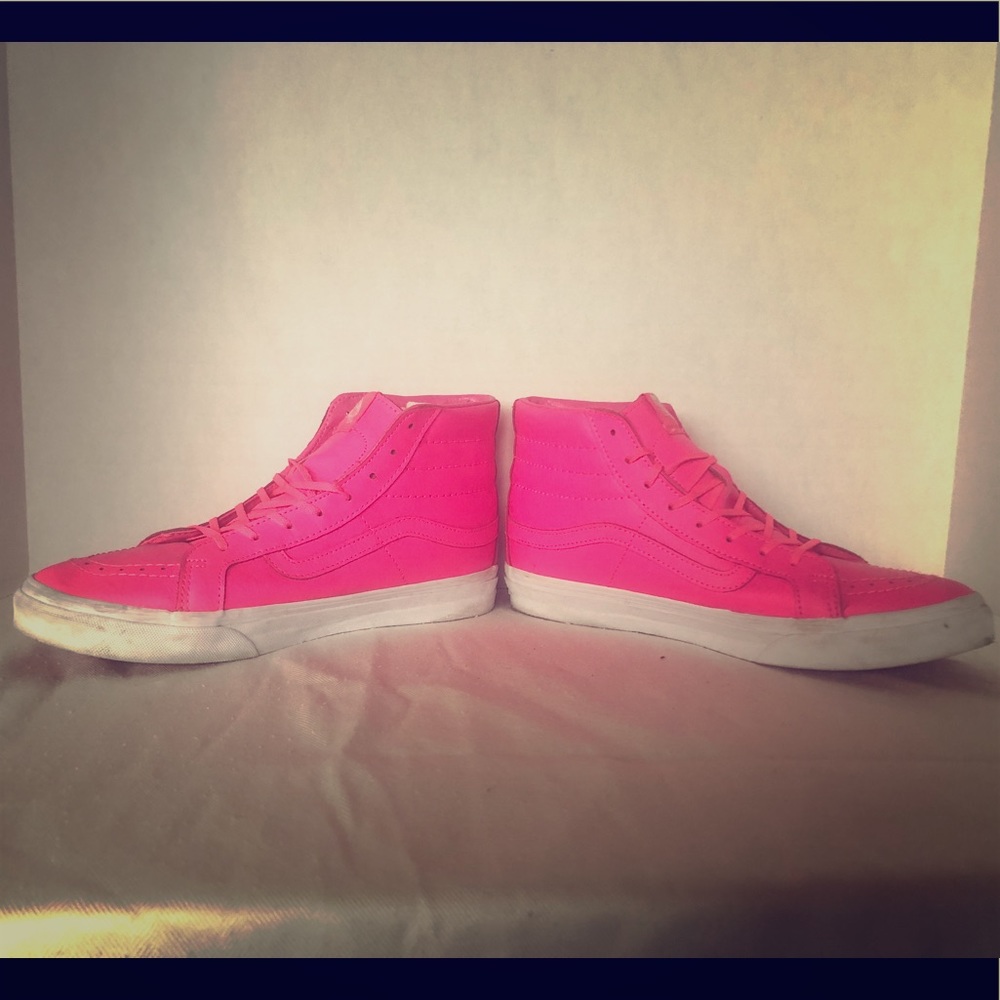High top vans faux leather